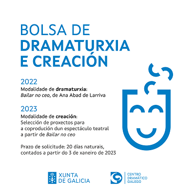 La Xunta abre la convocatoria para la coproducción de un espectáculo a partir del texto de la segunda Bolsa de Dramaturxia impulsada por el Centro Dramático