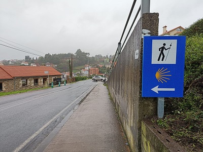 La Xunta finaliza las obras de refuerzo de la seguridad viaria en trechos de 5 carreteras autonómicas coincidentes con el Camino de Santiago en la provincia de A Coruña