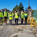 Ethel Vázquez destaca que las obras que dotarán de saneamiento 5 nuevos núcleos de Vedra están ejecutadas al 20% y finalizarán en junio, con una inversión de 1,3 M€