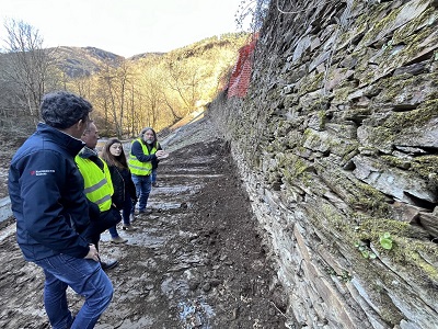La Xunta avanza en los trabajos para ensanchar la vía LU-651 entre Ferrería Vella y Seoane, en Folgoso do Courel, a los que destina 3,4 M€