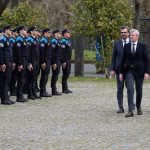 O titular do Goberno galego asiste ao acto de recepción aos novos alumnos do curso académico de Policia