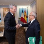 Rueda pide al embajador de Francia en España que el país galo se sume a la red de infraestructuras para conectar el Corredor Atlántico con Europa