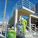 La Xunta finaliza las obras de conservación de la pasarela peatonal sobre la carretera PO-324 en Coruxo, en Vigo