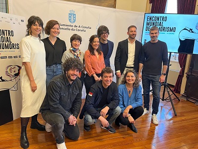 Trenor participó en la presentación de la III edición del Encuentro Mundial del Humorismo que se celebrará en A Coruña de 28 de abril a 7 de mayo