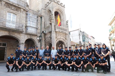 El alumnado de la 15ª promoción de Policía Local formada en la Agasp realiza esta semana prácticas en el ayuntamiento de O Porriño