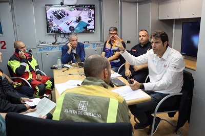 La Xunta organiza un simulacro para optimizar la coordinación de los recursos gallegos y portugueses ante incendios forestales transfronterizos