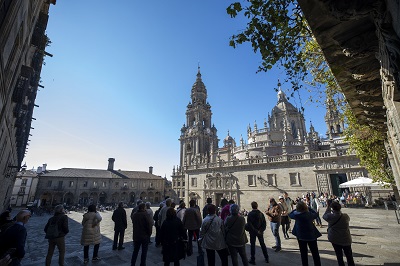 Galicia registra en los siete primeros meses del año un incremento de un 8 % de turistas y consigue un máximo histórico de ocupación en los establecimientos hoteleros