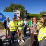 La delegada de la Xunta supervisa las obras de humanización y seguridad de la carretera PO-330 entre Pereiró y Valadares