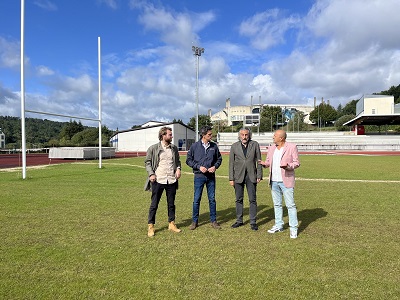 La Xunta financia con 38.000 euros el nuevo sistema de riego del campo de rugby de As Pedreiras, en Lugo