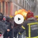 Manifestación bomberos Orense