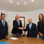 Rueda traslada la disposición de la Xunta en colaborar en el proyecto del parque acuático y seguir consolidando Ourense como referente termal