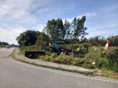La Xunta iniciará la próxima semana trabajos de limpieza en las márgenes de distintas carreteras autonómicas a su paso por los ayuntamientos de Outes, de Cortegada y de Moaña