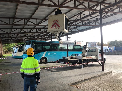 La Xunta completa el arreglo de la iluminación de las dársenas de la estación de autobuses de Vilalba