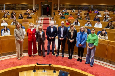 Niños y adolescentes participan en el parlamento de Galicia en el XI Foro Infantil de Unicef