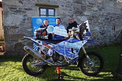 El piloto de motos Eduardo Iglesias será de nuevo abanderado de Galicia Calidade en el Dakar 2024