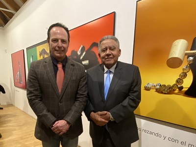 Javier Vázquez, director de la Casa de Galicia en Madrid, participa en la inauguración de una exposición en la Casa de América, donde puso de manifiesto los vínculos de unión entre Galicia y América