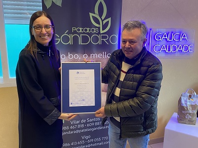 Los productos de la empresa familiar Patatas Gándara cuentan ya con el certificado de Galicia Calidade
