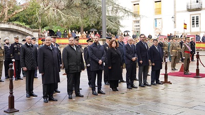 Diego Calvo asiste al acto de celebración de la Pascua Militar en A Coruña