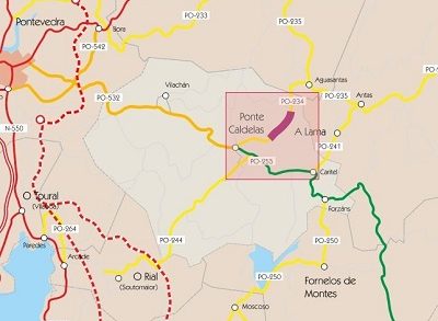 La Xunta licita por más de 1 M€ las obras que completan la mejora de la PO-234 entre Cerdedo-Cotobade y Ponte Caldelas