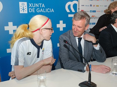 Rueda destaca el papel de los deportistas paralímpicos como embajadores de Galicia por el mundo