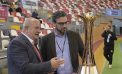 Diego Calvo asiste en Riazor a la final de la Champions League de Hockey Femenino