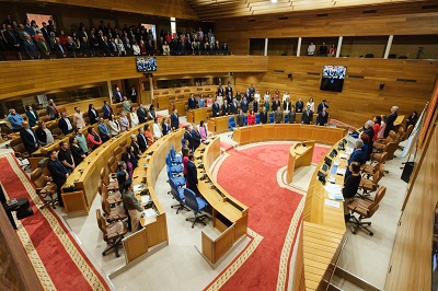 Rueda participa en la Sesión solemne de apertura de la XII Legislatura del Parlamento de Galicia