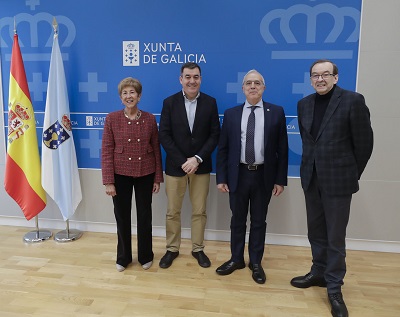 Román Rodríguez se reúne con el nuevo presidente de la Agencia para la Calidad del Sistema Universitario de Galicia para abordar los retos de futuro de la entidad