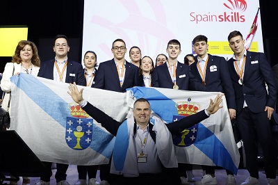 La FP gallega demuestra su calidad al alzarse con nueve medallas en el campeonato Spainskills