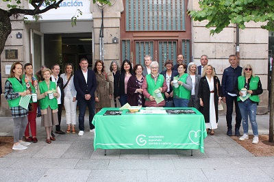 El delegado territorial de la Xunta en Ourense participa en el “Día de la Colecta” de la Asociación Española Contra el Cáncer en Ourense