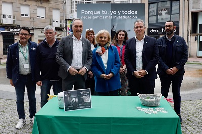 El delegado de la Xunta en Pontevedra participó en la “Cuestación” de la Asociación Española Contra el Cáncer en Pontevedra