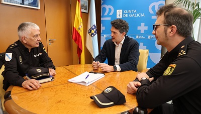 Arias agradece a Javier Amigo su labor al frente de la Policía Autonómica en Lugo ante su inminente jubilación
