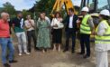 Román Rodríguez supervisa las obras de ampliación del CIFP Vilamarín, que este año suma dos ciclos de FP en la modalidad dual intensiva