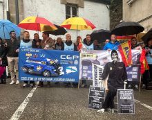 Policías nacionales y guardias civiles se manifiestan pidiendo al Gobierno que cumpla sus promesas de equiparación salarial de 2018 cuando estaban en la oposición y que cesen a Marlaska